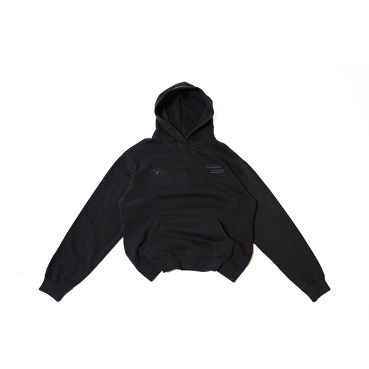 Stealth Embroidery Hoodie Faded Black