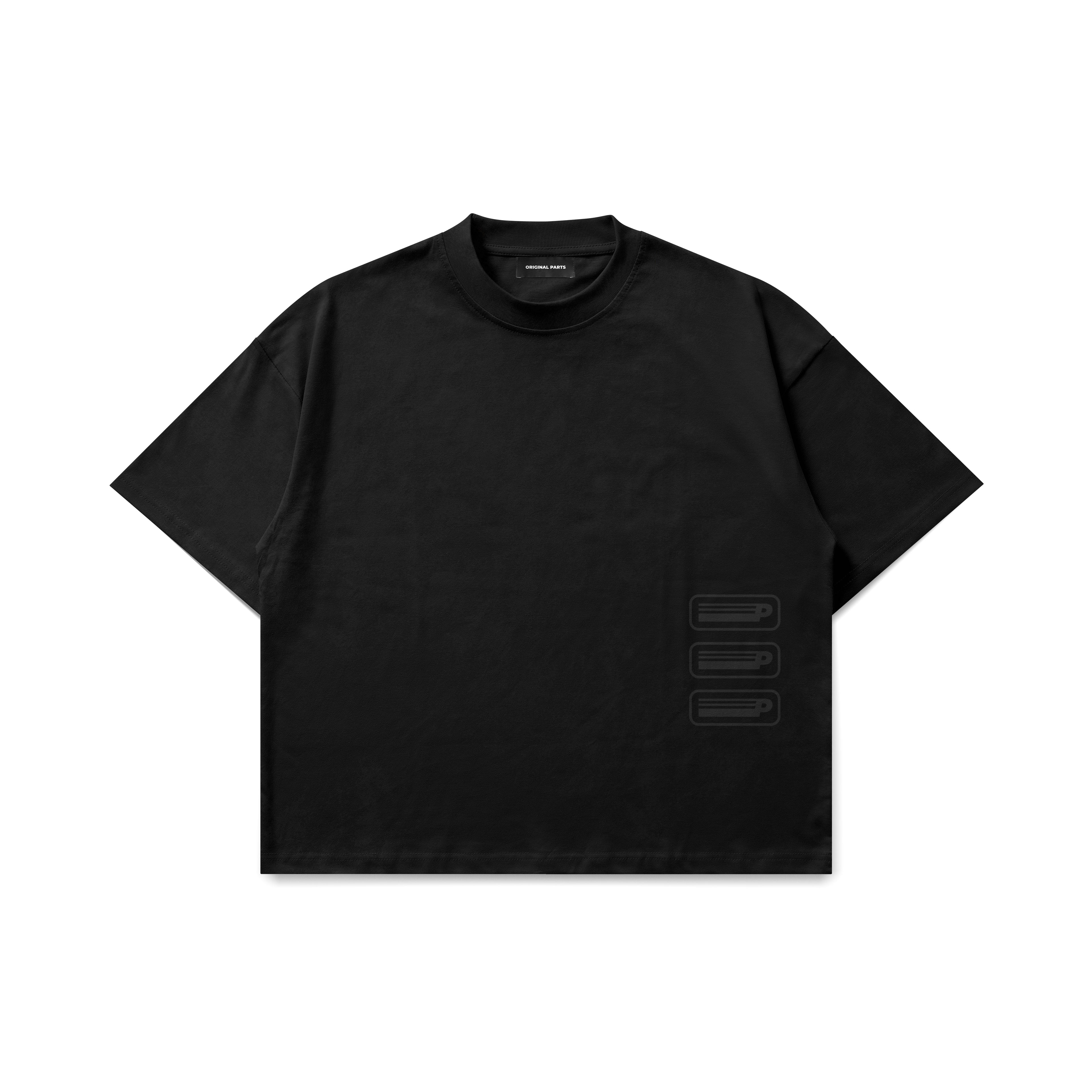 Stealth Faded Black Heavy Tee